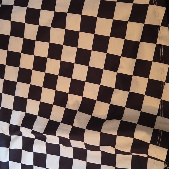 Amazon Black and White Checkered Skater Skirt - Picture 2 of 4